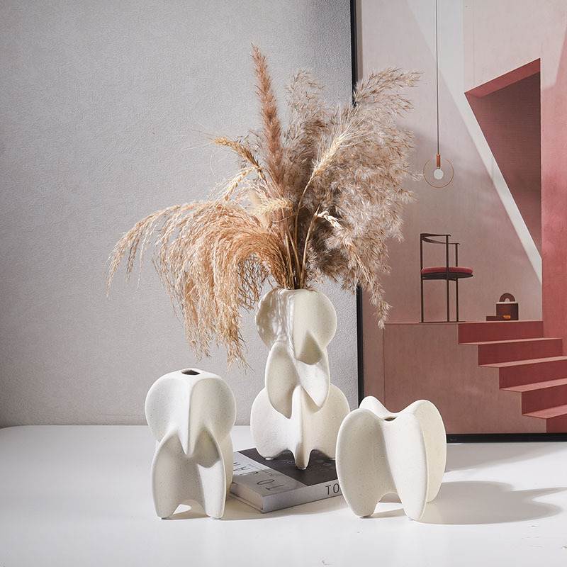 陶瓷花瓶高级感ins风家居样板房饰品摆件电视柜书柜软装装饰饰品