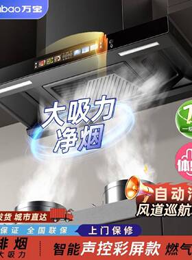 万宝顶吸式油烟机家用欧式大吸力抽油烟机厨房吸油烟机壁挂式脱排