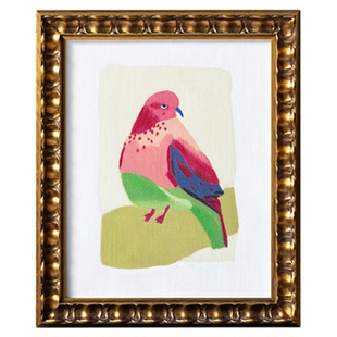 若奈挂画 《巴塞罗那奇遇》艺术家手绘油画客厅玄关卧室色彩小画