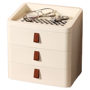 西豆玄关收纳盒入户门鞋柜上桌面抽屉口罩钥匙高级感置物架整理盒