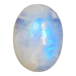 天然蓝月光戒面裸石DIY白月光绕线镶嵌戒指吊坠耳钉手链蓝光彩光