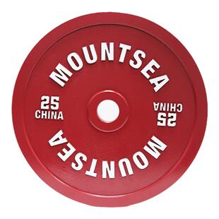 杠铃片大孔奥杆力量举竞赛片健身房精准竞技铸铁深蹲硬拉卧推配重