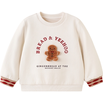 英氏卫衣长袖上衣男童圆领洋气