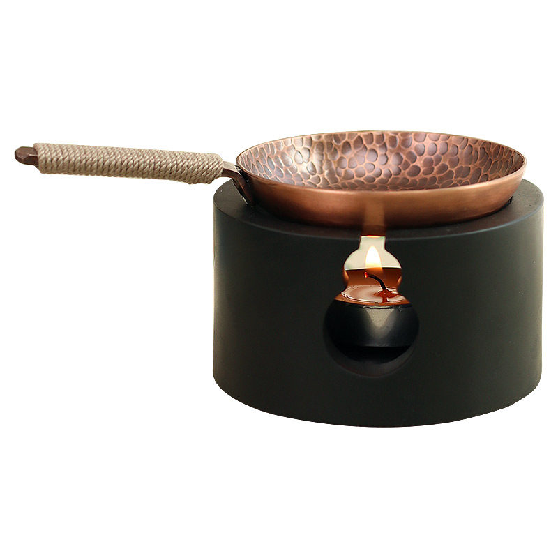 山百集烤茶器烤茶盘烘茶器围炉煮茶烤陈皮香粉宋式小号蜡烛加热炉