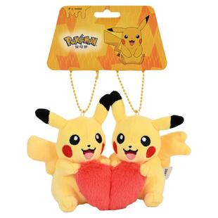 宝可梦Pokemon皮卡丘妙蛙种子耿鬼梦想启航爱心毛绒公仔挂件礼物