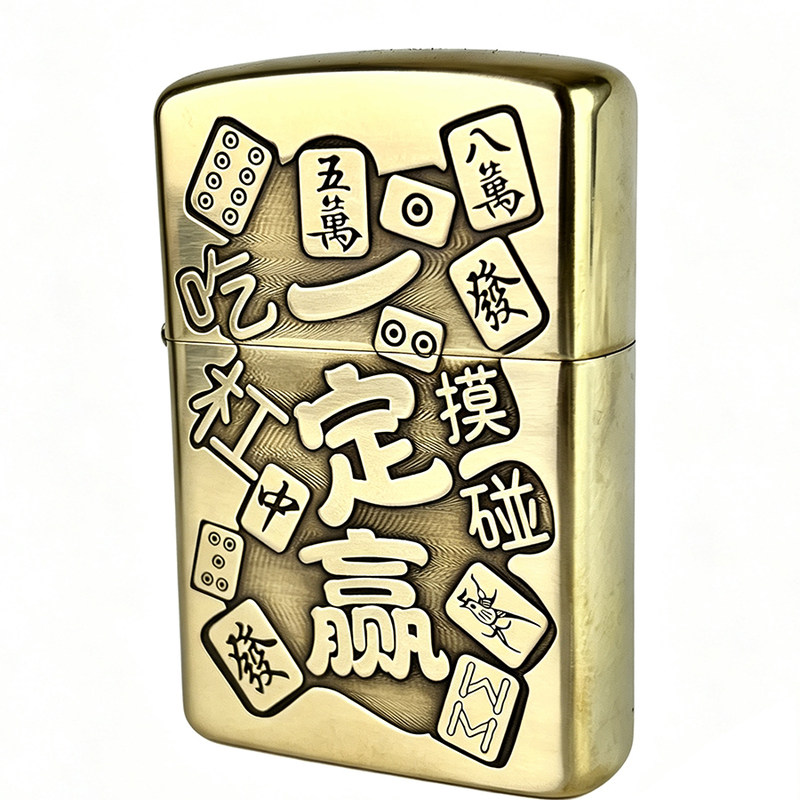 新款纯铜佐罗煤油打火机送男友可爱创意个性男士生日礼物定制刻字