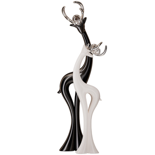 轻奢艺术鹿摆件客厅2026新款一对高级感玄关电视壁龛装饰乔迁礼物