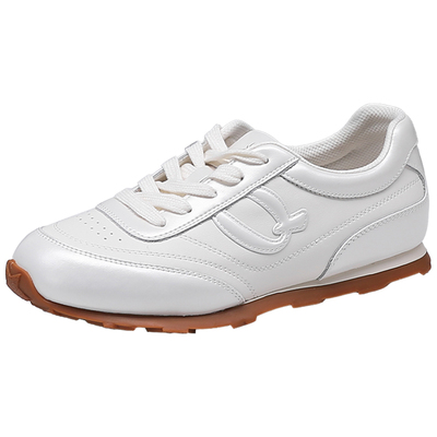 蜘蛛王软底软面圆头休闲鞋女