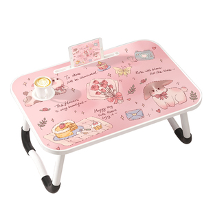 床上可折叠小桌子儿童学习阅读绘画桌板笔记本电脑懒人支架桌家用卧室阳台飘窗懒人膝上桌学生宿舍上下铺课桌