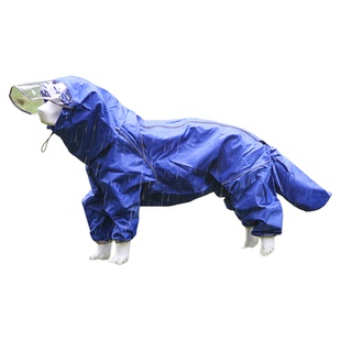 狗狗雨衣中大型犬金毛萨摩耶阿拉斯加四脚全包连帽包尾巴宠物雨披