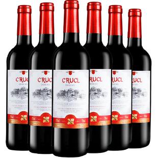 【原瓶进口】法国进口红酒整箱罗莎萄客半干型红葡萄酒750ml*6瓶