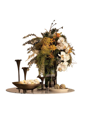 空合现代酒具花艺托盘套装