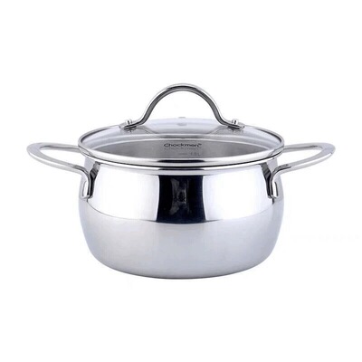 超厚实18/10不锈钢迷你小蒸锅