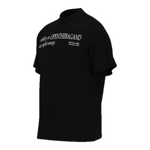 Goinsk 索罗娜短袖男cleanfit上衣夏季小领口潮牌半袖标语凉感T恤