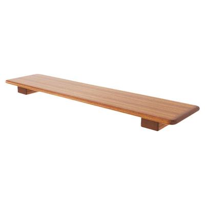 纯柚木高档增高架实木精漆新中式