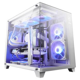 MSI/微星M100L海景房碉堡机箱台式机电脑中塔全景侧透支持360水冷