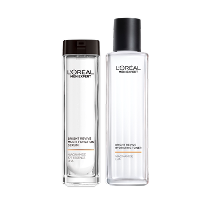 【圣诞礼物】欧莱雅男士耀白护肤品套装水乳美白淡斑补水保湿控油