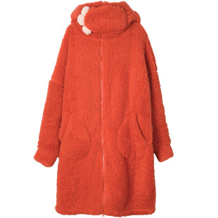 芬狄诗秋冬羊羔绒保暖睡衣套装女加厚家居服FL00175/睡裙FL00176