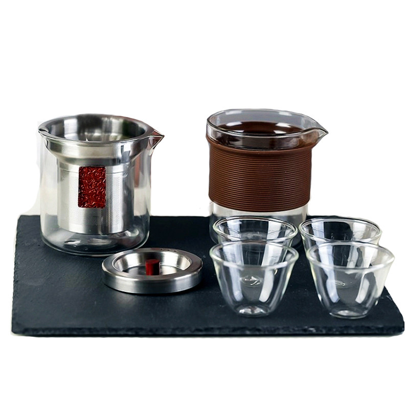 旅行玻璃茶具车载户外快客杯