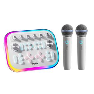 索爱SG20家用K歌音响直播声卡一体麦克风手机无线唱歌话筒音箱