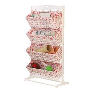 处理款 实木 置物架 收纳架 卧室客厅通用书报架 多层储物吊篮