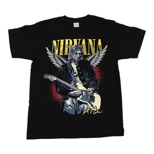 NIRVANA科特柯本摇滚乐队fog涅盘vtg披头士blur美式复古短袖T恤男