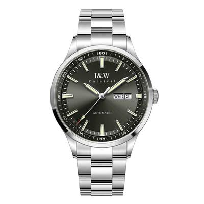 iw爱沃驰进口机芯夜光商务防水表