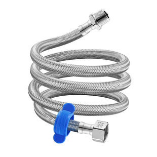 304不锈钢4分内外丝编织软管冷热进水加长延长水管家用管高压防爆