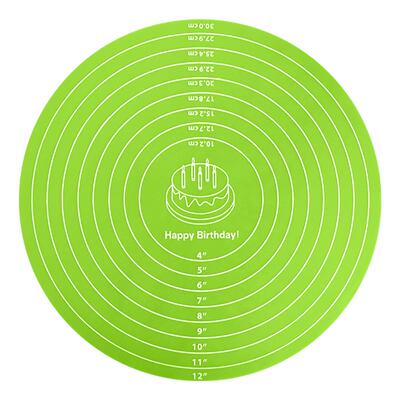 蛋糕裱花转台硅胶垫防滑垫揉面垫