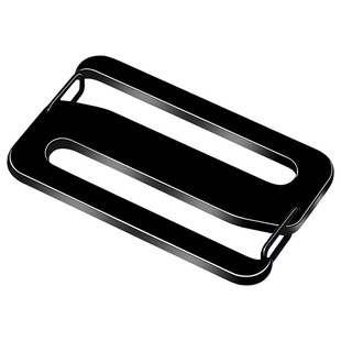 双开口不锈钢日字扣金属三档扣腰带钮扣插扣包包调节扣环背带配件