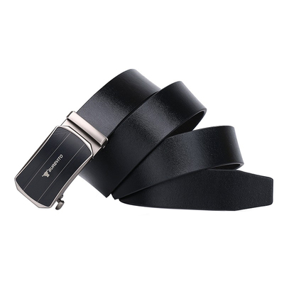 男士头层牛皮合金扣无牙无孔皮带