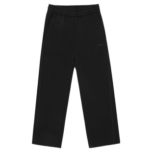 美国EVERLAST拳击美式运动休闲阔腿卫裤宽松简约针织空气层直筒裤