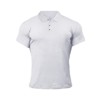 欧美肌肉男兄弟训练服运动POLO衫