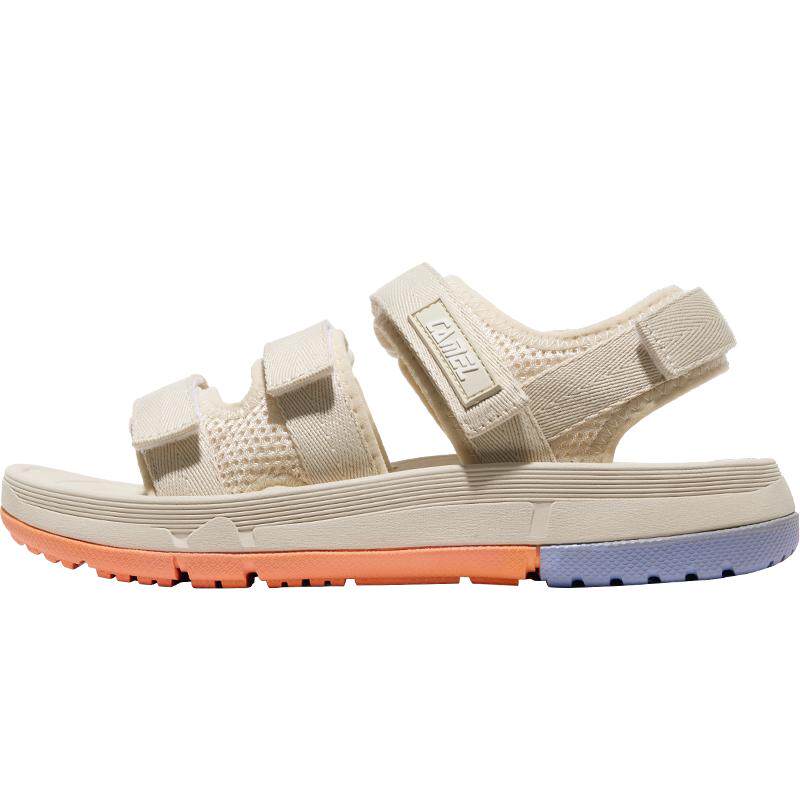 骆驼踏浪运动鞋凉鞋女2026夏季女鞋防滑软底沙滩鞋女士魔术贴鞋子