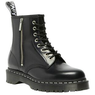 Dr.Martens马丁博士1460 Zip Bex WS男女秋冬光面皮黑色8孔马丁靴