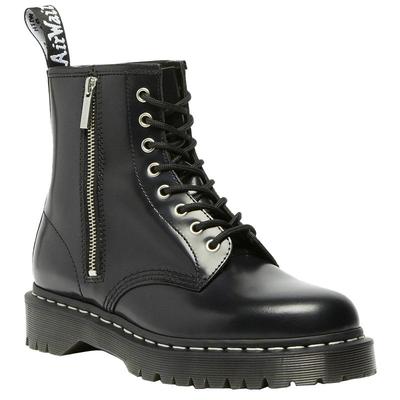 Dr.Martens马丁博士1460 Zip Bex WS男女秋冬光面皮黑色8孔马丁靴