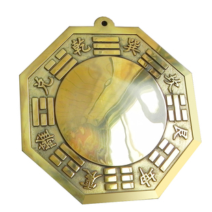 铜镜八卦凸镜凹镜黄铜太极镜九宫八卦门口凸面镜八挂凸透镜八挂镜