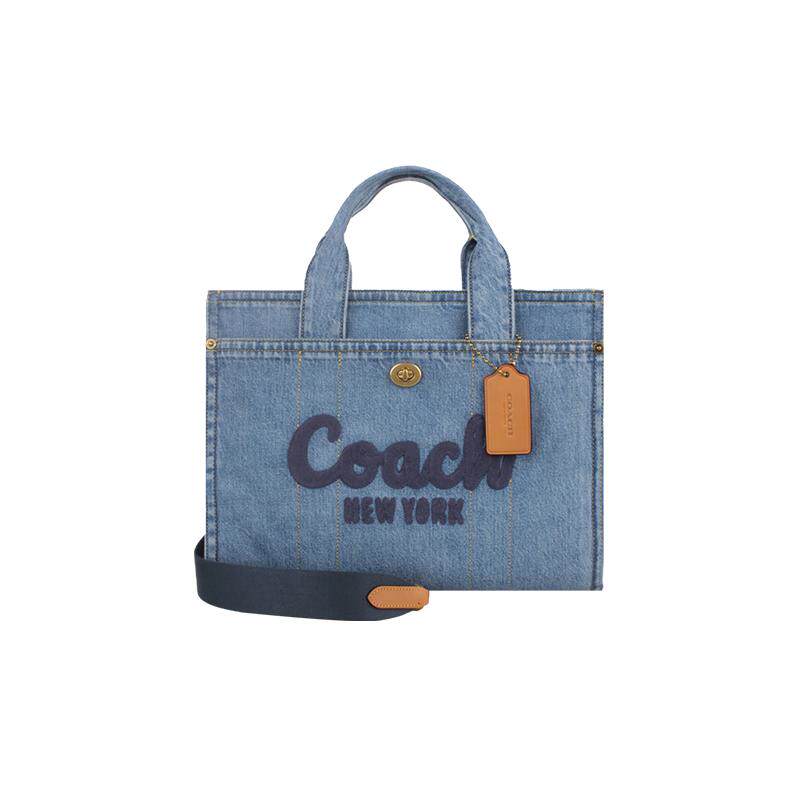 【自营】COACH/蔻驰徽标Logo拉链开合女士单肩斜挎手提包CR657