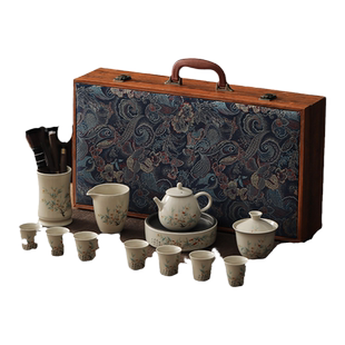 陶瓷枸杞功夫茶具套装家用客厅高档泡茶壶整套办公室会客礼盒套装