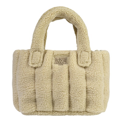 MARITHE经典LOGO毛绒绗缝包