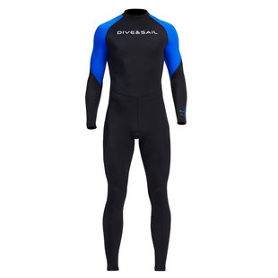 DIVE&SAIL 连体泳衣男士防晒成人浮潜冲浪潜水服长袖长裤游泳装备