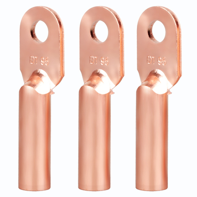 国标DT铜鼻子接线端子加厚紫铜线耳16/35/70/95/150/185/240平方