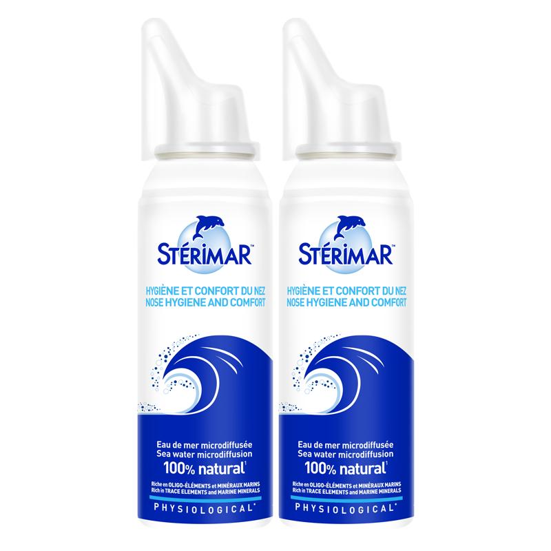 【自营】舒德尔玛Sterimar法国小海豚儿童鼻喷海盐喷雾100ml*2瓶多图0