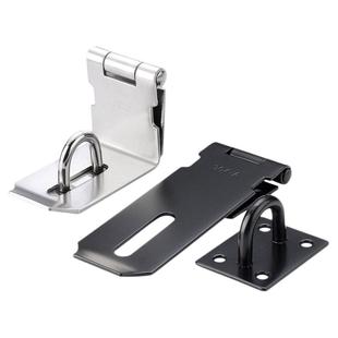 不锈钢门扣锁免打孔防盗门房门明装门栓卡扣门搭扣安全锁插销锁扣