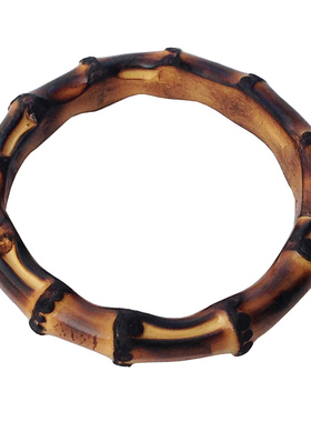 饰品复古风黑色竹木手镯男女同款