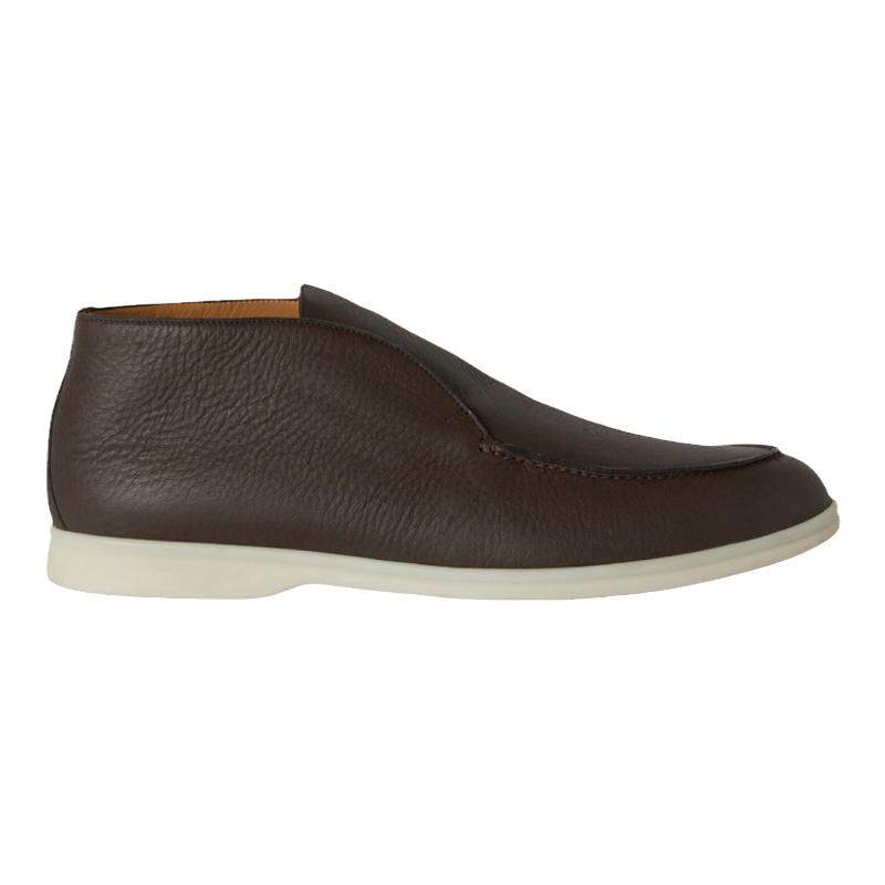 LoroPiana/诺悠翩雅男士莫卡辛鞋麋鹿皮小牛皮内里浅色橡胶新款