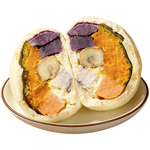 锦溪麦田五谷丰登馒头粗粮代餐杂粮南瓜奶酪营养早餐加热即食包点