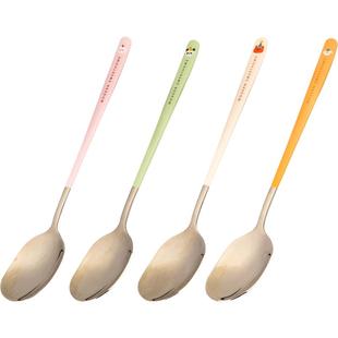 摩登主妇食品级316不锈钢儿童汤勺子个人专用家用高档精致喝汤匙