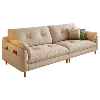 帕沙曼可拆洗棉麻原木风云朵沙发