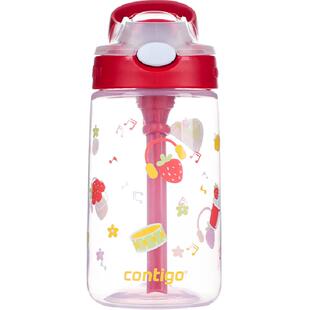 Contigo康迪克儿童水杯夏季吸管杯幼儿园上学专用水壶塑料杯子